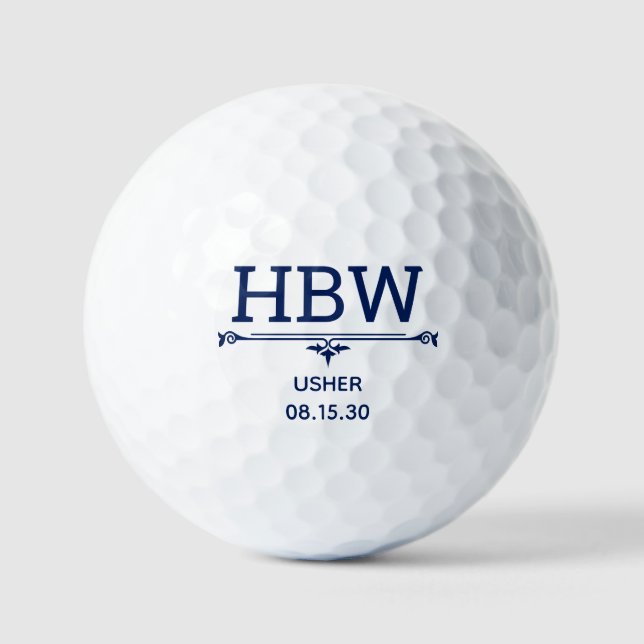 Pelotas De Golf Usher Personalized Golf Balls (Anverso)