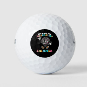 Pelotas De Golf Usted Hace Retro Todo El Shimmer Groovy De Clase