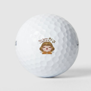 PELOTAS DE GOLF USTED SABE QUE NO TENGO 친 구 "AMIGO" CHICA DE CUTAS