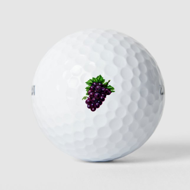 Pelotas De Golf Uvas de vino morado (Anverso)