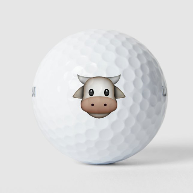 Pelotas De Golf Vaca - Emoji (Anverso)