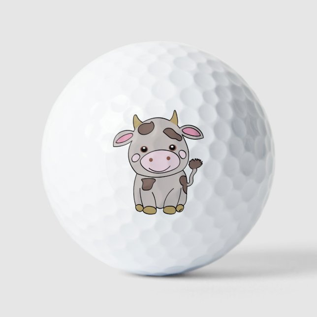 Pelotas De Golf Vaca linda (Anverso)