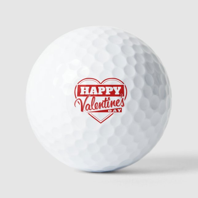 Pelotas De Golf Valentine's Day (Anverso)