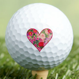 Pelotas De Golf Valentine's Day Gift for Best Friend, Floral Heart