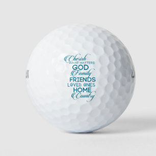 Pelotas De Golf Valorar lo que importa Verde azulado