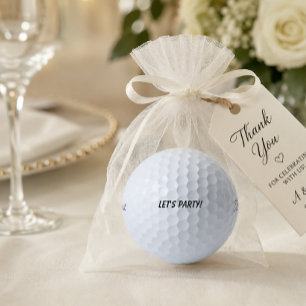 Pelotas De Golf ¡Vamos a la fiesta!" Divertidos regalos de bodas c