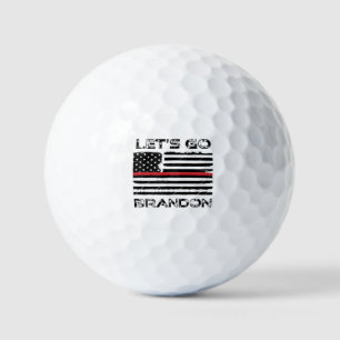 Pelotas De Golf Vamos Brandon Bandera de Línea Delgada Roja