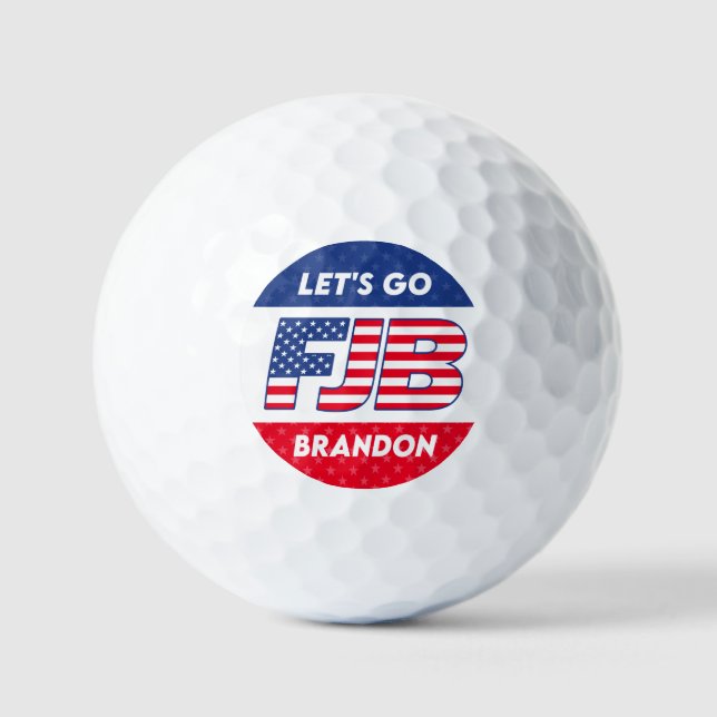 Pelotas De Golf Vamos Brandon divertido anti Biden pro trump 2024 (Anverso)