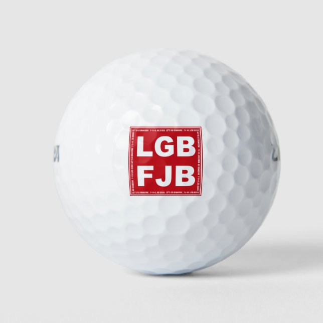 Pelotas De Golf ¡Vamos Brandon! F**k Joe Biden LGB FJB (Anverso)