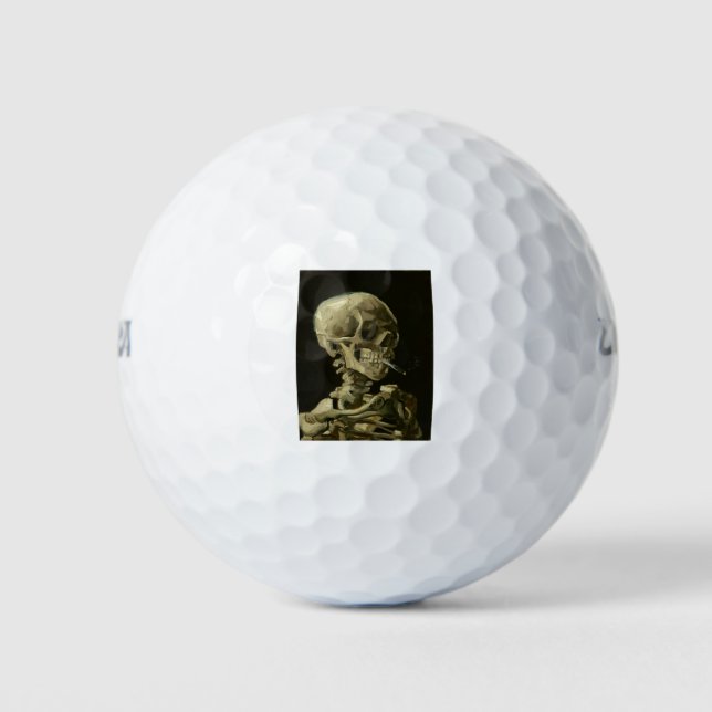 Pelotas De Golf van gogh Skull (Anverso)