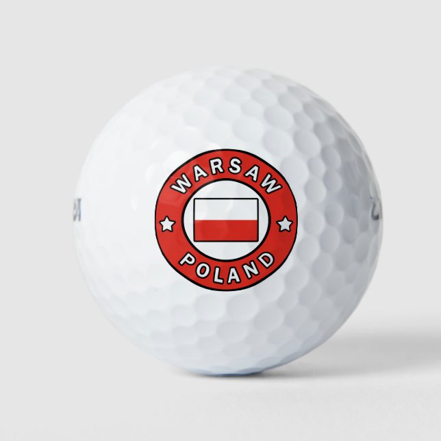 Pelotas De Golf Varsovia Polonia (Anverso)