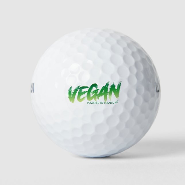 Pelotas De Golf Vegan - Alimentado por plantas (Anverso)