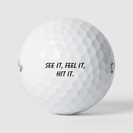 Pelotas De Golf 'Velo. Siéntelo. Golpéalo.' Motivación Mantra de G