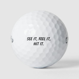Pelotas De Golf 'Velo. Siéntelo. Golpéalo.' Motivación Mantra de G