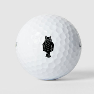 Pelotas De Golf Vendedor de lechuza animal geométrica