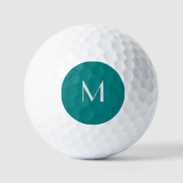 Pelotas De Golf verde azulado sólido monogramado