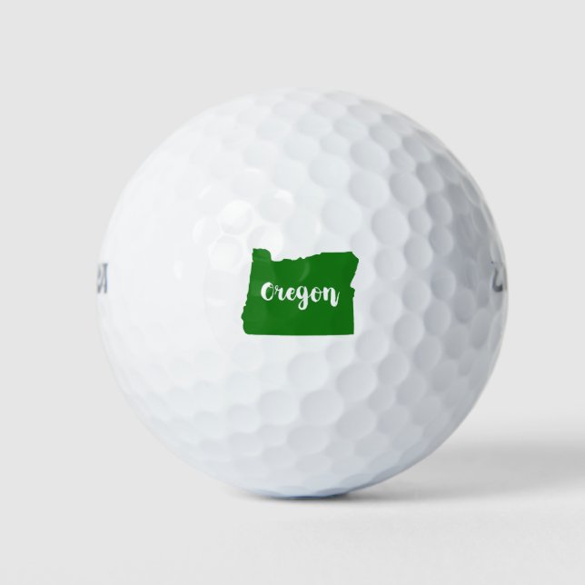 Pelotas De Golf Verde Estatal de Oregón (Anverso)