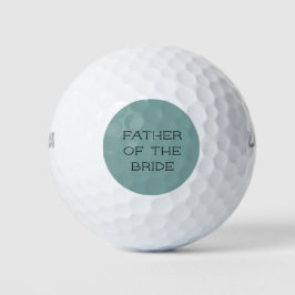 Pelotas De Golf Verde Mar Personalizado Padre de la Novia