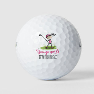 Pelotas De Golf "¡Vete Gurl!" Liga de Golf de Damas
