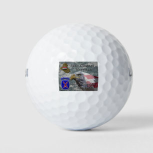 Pelotas De Golf Veterano de combate de la 10ª División de Montaña