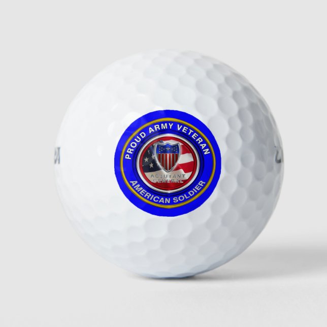 Pelotas De Golf Veterano General de la Fuerza Armada (Anverso)