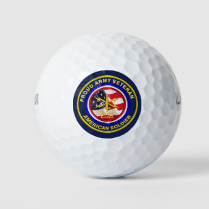 Pelotas De Golf Veterano Orgulloso del Cuerpo Cibernético del Ejér