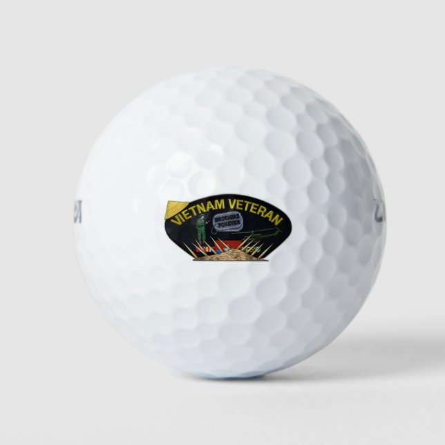 Pelotas De Golf veteranos de guerra de la marina de guerra vietnam (Anverso)