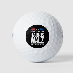 Pelotas De Golf Veteranos Para Harris Walz 2024 Presidencial