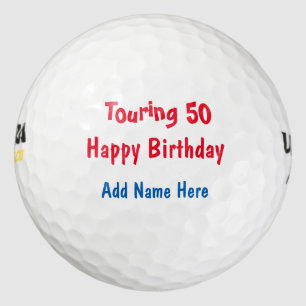 Pelotas De Golf Viaje del feliz cumpleaños