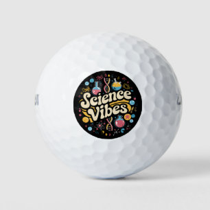 Pelotas De Golf Vibraciones Científicas Groovy Primer Día de Regre