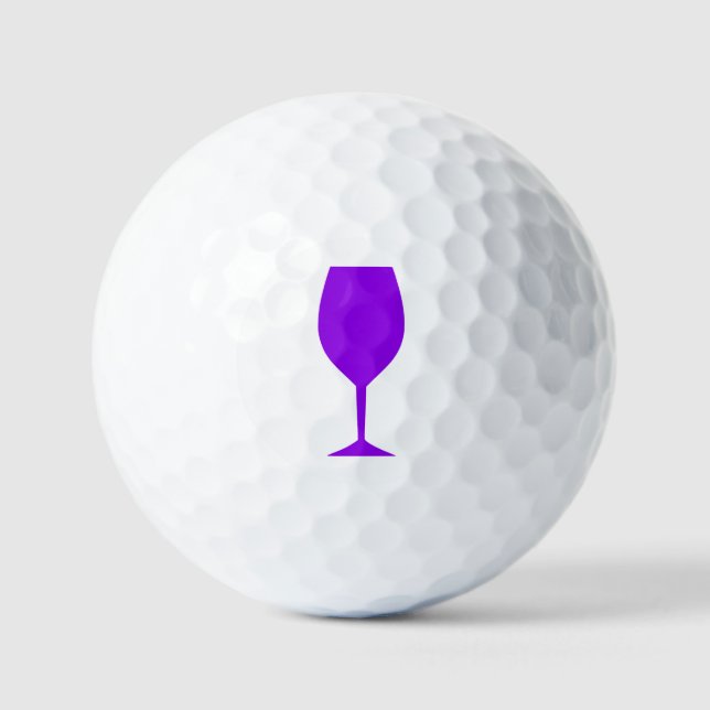 Pelotas De Golf Vidrio morado (Anverso)