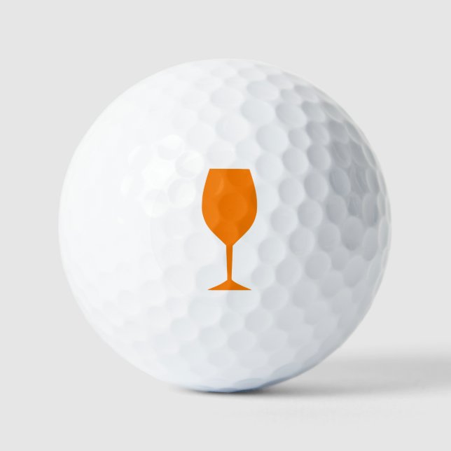 Pelotas De Golf Vidrio naranja (Anverso)