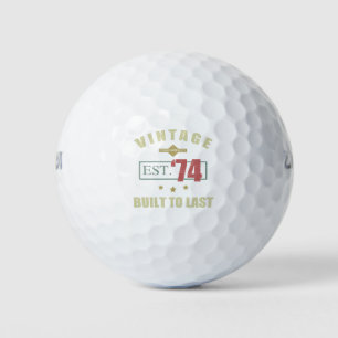 Pelotas De Golf Viejo Est. 1974 50 cumpleaños