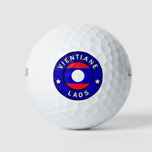Pelotas De Golf Vientiane Laos (Anverso)