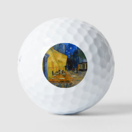 Pelotas De Golf Vincent van Gogh - Cafe Terrace de noche