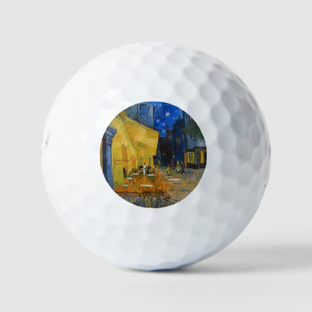 Pelotas De Golf Vincent van Gogh - Cafe Terrace de noche (Anverso)