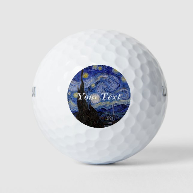 Pelotas De Golf Vincent Van Gogh - La noche estrellada (Anverso)