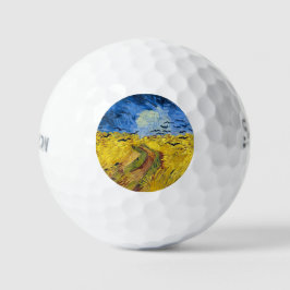 Pelotas De Golf Vincent van Gogh - Wheatfield con cuervos