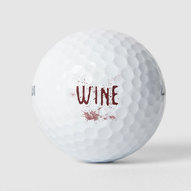 Pelotas De Golf Vino (Anverso)