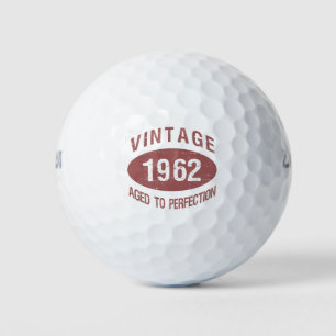 Pelotas De Golf Vintage 1962 60º cumpleaños