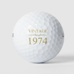 Pelotas De Golf Vintage 1974 50º cumpleaños