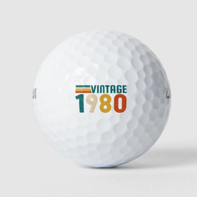 PELOTAS DE GOLF VINTAGE 1980 (Anverso)
