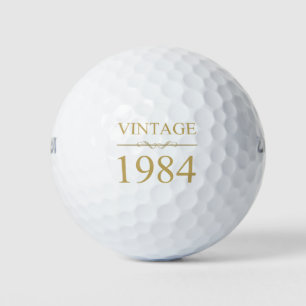 Pelotas De Golf Vintage 1984 40º cumpleaños