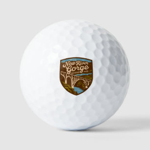 Pelotas De Golf Vintage New River Gorge National Park