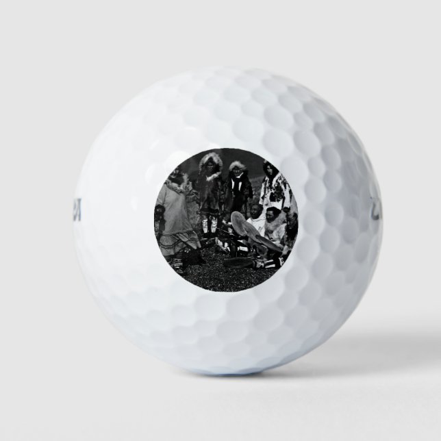 Pelotas De Golf Vintage USA Alaska Eskimo bailarines Jigsaw Puzzle (Anverso)