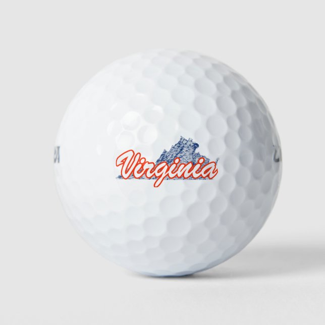 Pelotas De Golf Virginia (Anverso)