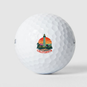Pelotas De Golf Vista de sol del faro de California