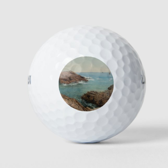 Pelotas De Golf Vistas al mar (paisaje costero) (mar) (Anverso)