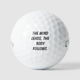 Pelotas De Golf Visualización 'La Mente Lidera, El Cuerpo Sigue' 