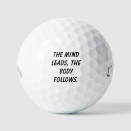 Pelotas De Golf Visualización 'La Mente Lidera, El Cuerpo Sigue' 
